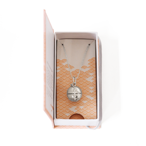 Sphere + Wand Locket - Silver